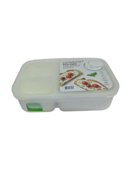 Picture of Lock & Lock White Divided Lunch Box 1.5 L Model HPL782W