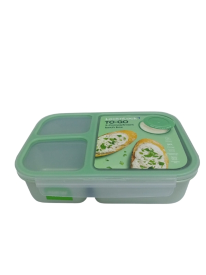 Picture of Lock & Lock Green Divided Lunch Box 1.5 L Model HPL782M