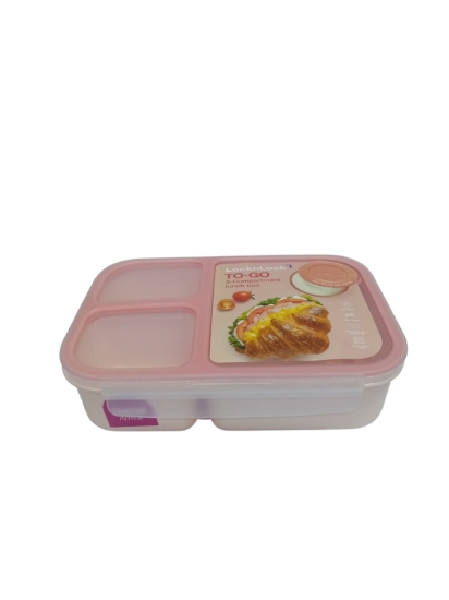 Picture of Lock & Lock Pink Divided Lunch Box 1.5 L Model HPL782P