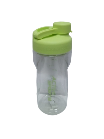 Image de Gourde sport Lock & Lock Active transparente avec couvercle vert 550 ml modèle ABF723GRN