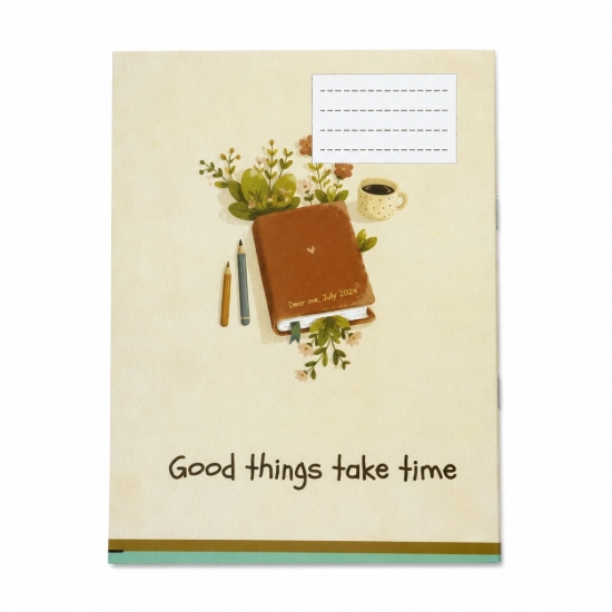 Picture of Extra Line School Notebook Staple Binding Ruled 60 Sheets Study Design Duplex Cover 16 × 22.5 cm