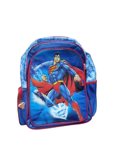 Picture of Superman School Backpack 3 Zip Compartments 16 Liters