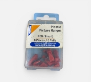 Imagen de Paquete de Clavos y Perchas 6 Perchas + 6 Clavos Tamaño Pequeño Azul