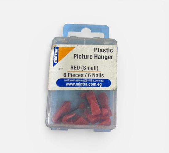 Imagen de Paquete de Clavos y Perchas 6 Perchas + 6 Clavos Tamaño Pequeño Azul
