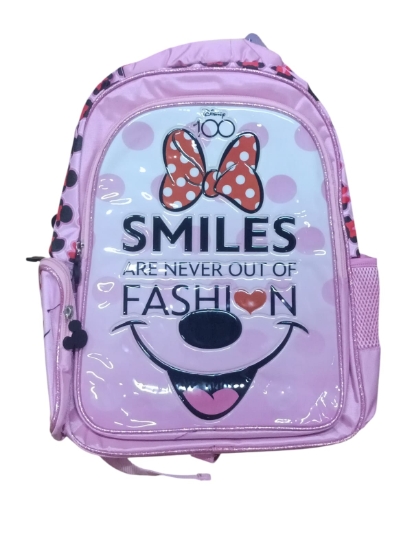 Imagen de Mochila escolar Disney Minnie Mouse Smile 3 compartimentos con cremallera 16 litros