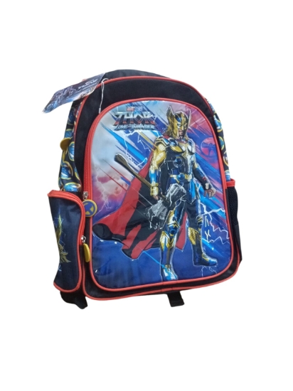 Imagen de Mochila escolar Disney Marvel Thor 3 compartimentos con cremallera 16 litros