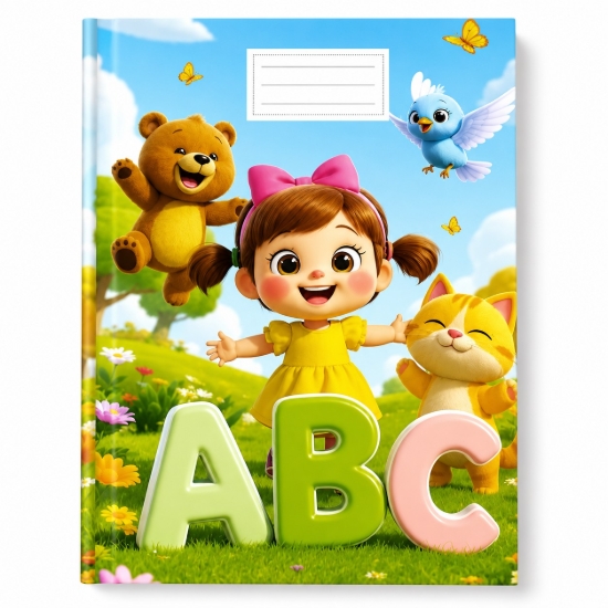Picture of كشكول جامعى اكسترا لاين دبوس انجليزى 40 ورقة عالم سمسم غلاف برستول كوشية A4