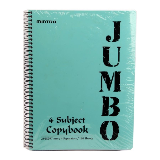 Imagen de Cuaderno encuadernado con alambre, 160 hojas colores pastel 70gsm A4 – Mintra Jumbo