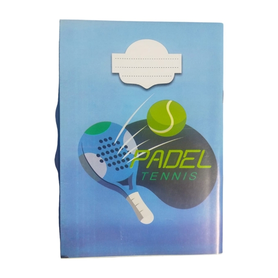 Imagen de Cuaderno Rayado, Forma de Tenis 80 Hojas - Línea Extra