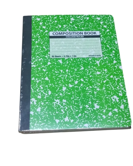 Imagen de Cuaderno Universitario, Composición, Cubierta de Mármol 80 Hojas 19 x 24.7 cm - Mintra 19806