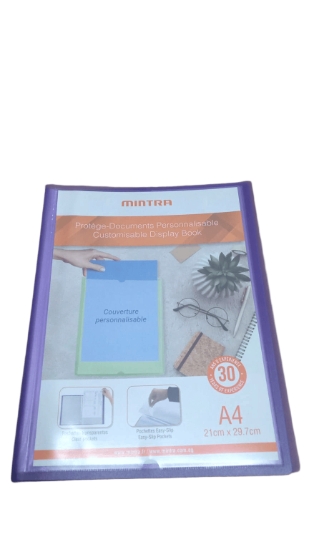 Bild von Mantra Sichtbuch 20 Taschen mauve A4 Modell 95284