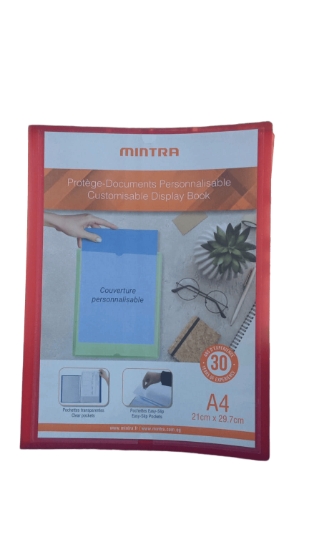 Bild von Mantra Sichtbuch 30 Taschen rot A4 Modell 95285