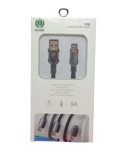 Picture of كابل شحن سريع جينوبى 1 متر أسود USB إلى Type-C موديل KX 3739