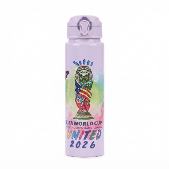 图片 密封水瓶 带手柄 荧光色 卡通图案 900毫升 型号 MR-401