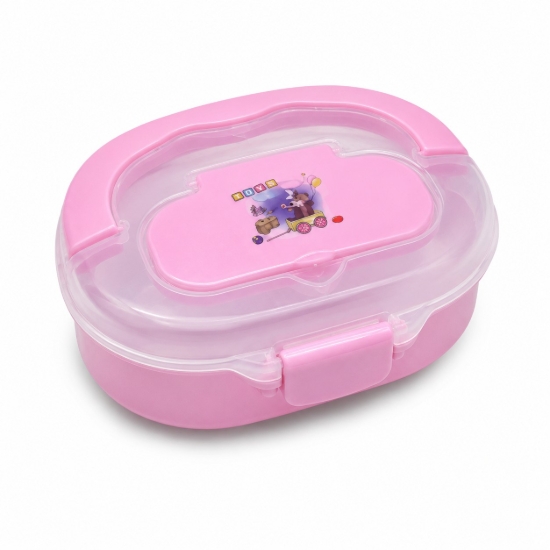 Image de Boîte à déjeuner Sina Home Bombiya avec poignée, couleurs variées, compartimentée sur deux niveaux